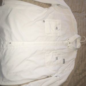 Columbia PFG button up long sleeve, XLT